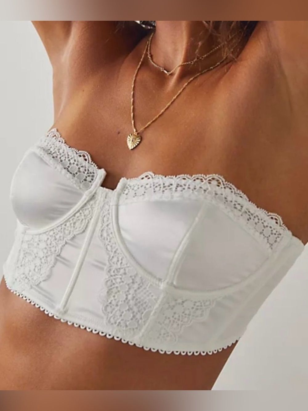 NWOT Intimately Free People Lots of Love Underwire Lace Bra Ivory Size Small